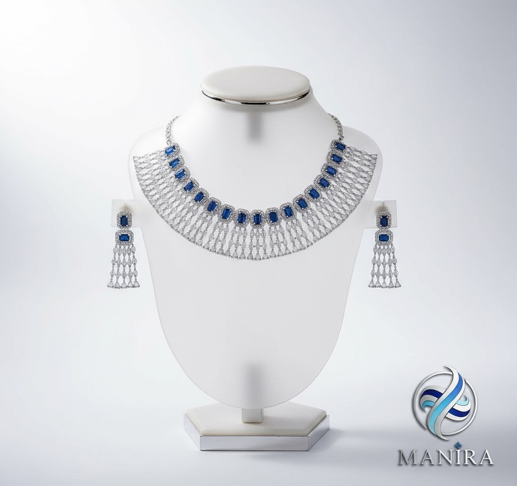 Royal Sapphire Fringe Set