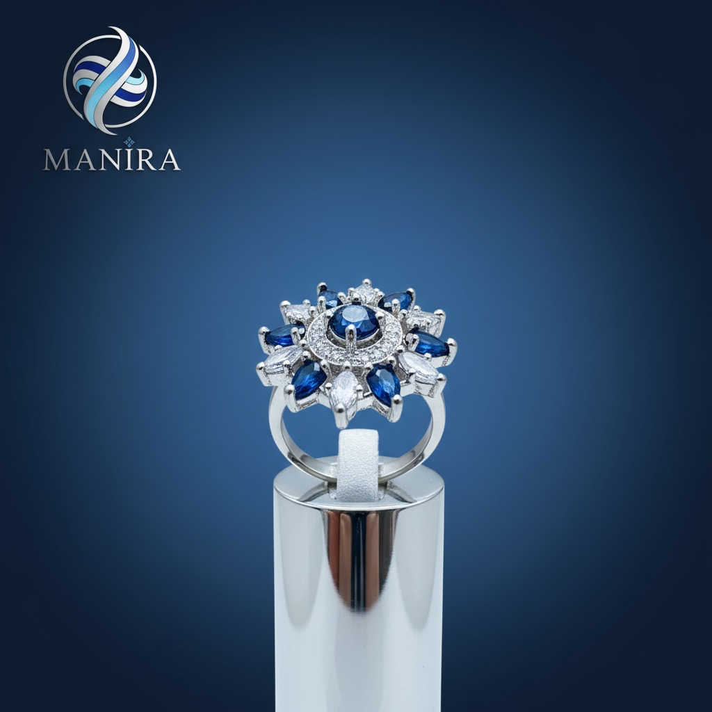 Blue Starburst AD Ring